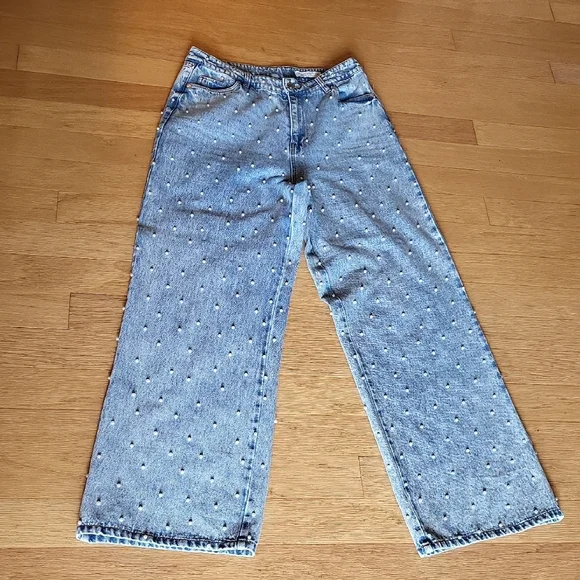 Blank NYC Pearls Front And Back Blue High Rise Jeans - Picture 7 of 11
